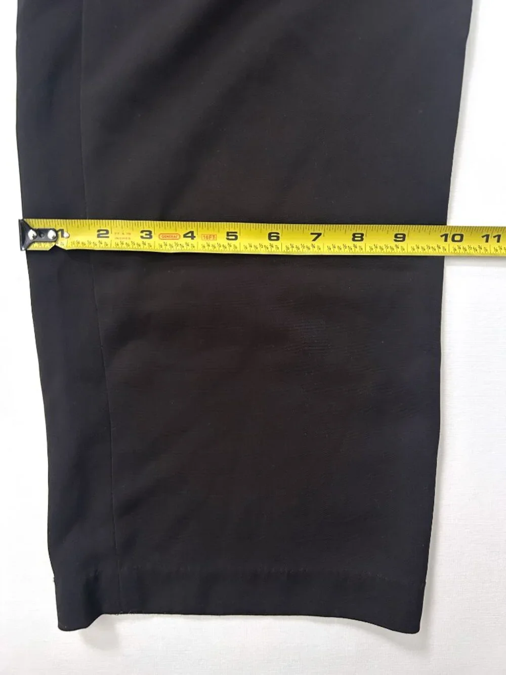 Quince Pleated Stretch Wide Leg Trouser Pants Black High Rise Officewear Size 6